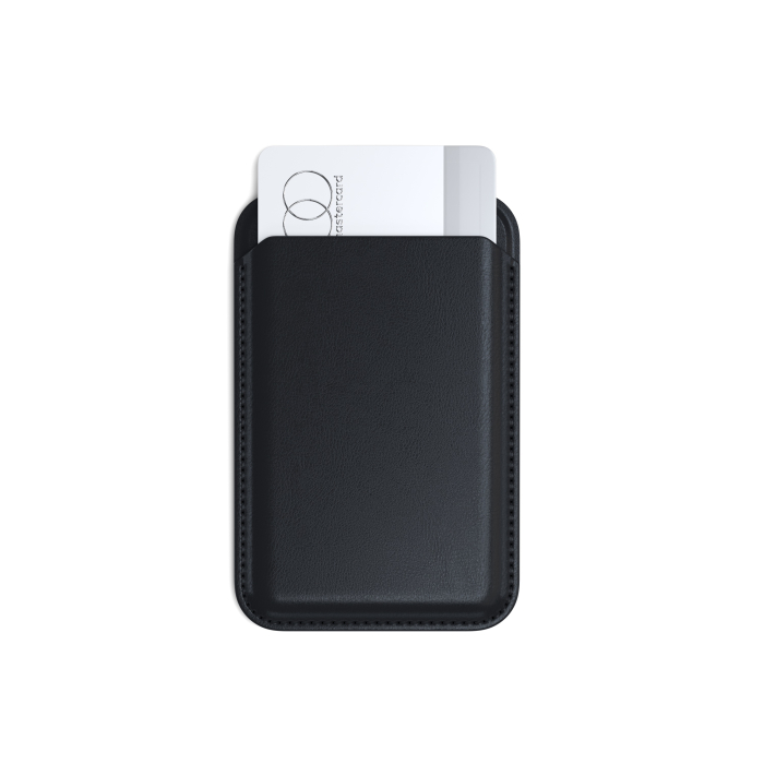 Satechi Vegan-Leather Magnetic Wallet Stand (iPhone 12/13/14/15 all models) - Black [4]