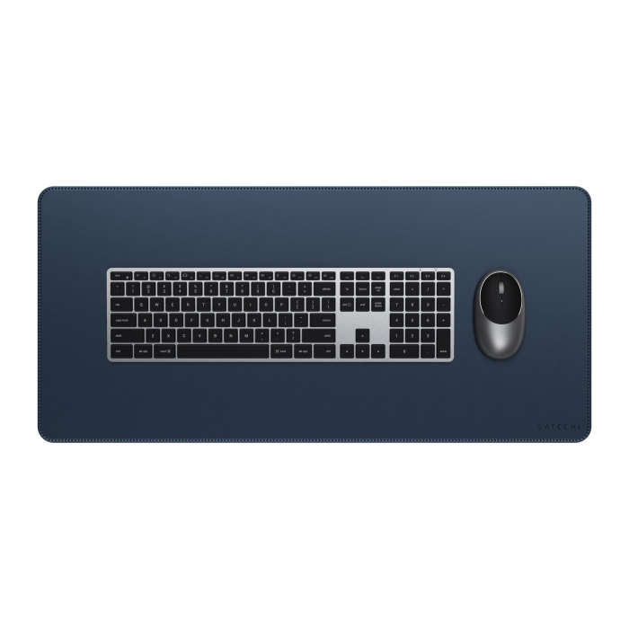 Satechi Vegan-Leather Premium Desk Mat - Blue [1]