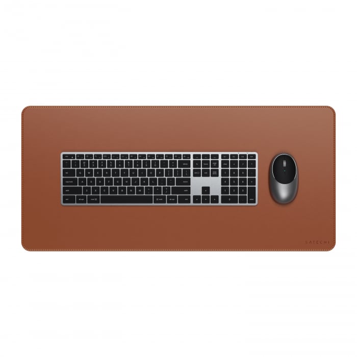 Satechi Vegan-Leather Premium Desk Mat - Brown [1]