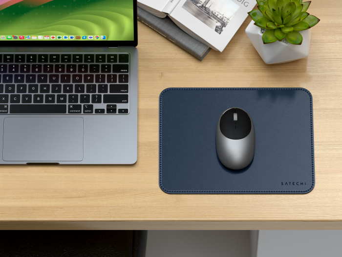Satechi Vegan-Leather Premium Mouse Pad - Blue [4]