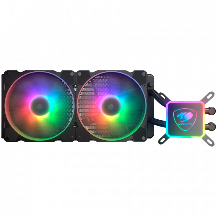 Cougar I Aqua ARGB 280 I 3MAQR280.0003 I AiO Liquid Cooling I Aqua ARGB 280 *1 + 140mm RGB fan x2 + remote control [3]