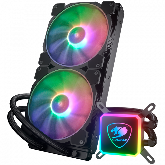 Cougar I Aqua ARGB 280 I 3MAQR280.0003 I AiO Liquid Cooling I Aqua ARGB 280 *1 + 140mm RGB fan x2 + remote control [2]