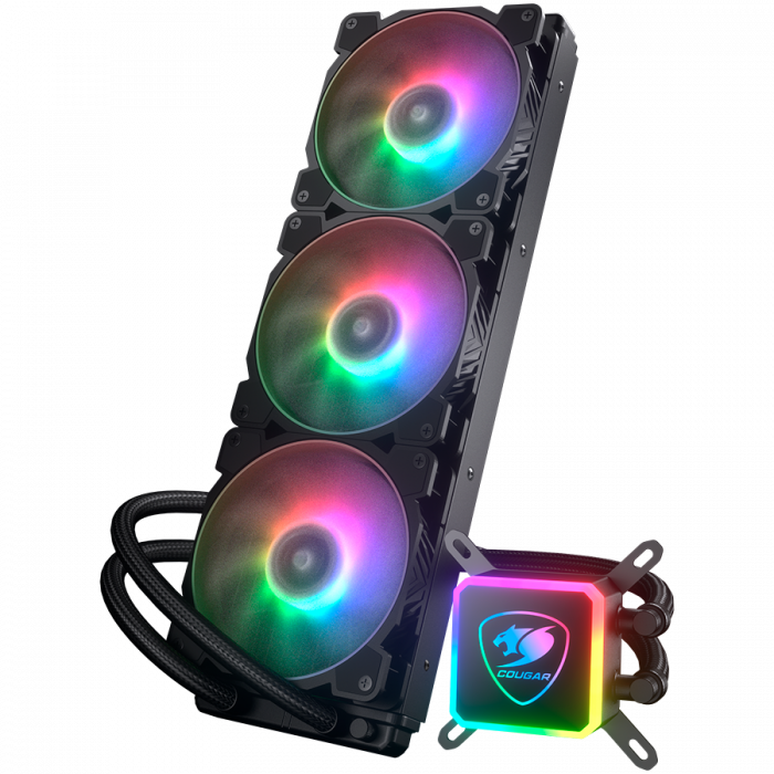 Cougar I Aqua ARGB 360 I 3MAQR360.0004 I AiO Liquid Cooling I Aqua ARGB 360 *1 + 120mm RGB Fan x3 + remote control [2]