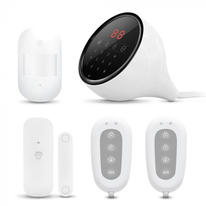 Smanos Wi-Fi/PSTN Alarm System +  WiFi Camera - White [15]