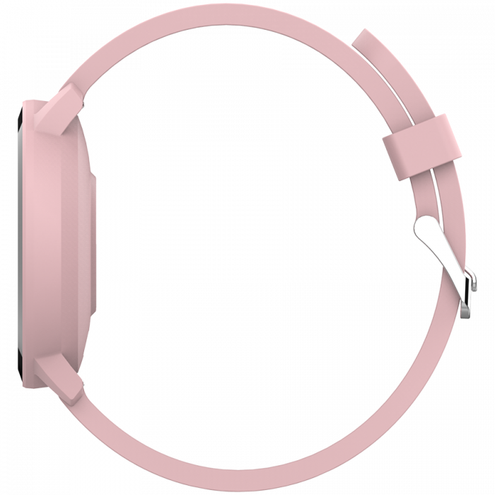 Smart watch, 1.3inches IPS full touch screen, Round watch, IP68 waterproof, multi-sport mode, BT5.0, compatibility with iOS and android, Pink, Host: 25.2*42.5*10.7mm, Strap: 20*250mm, 45g [4]