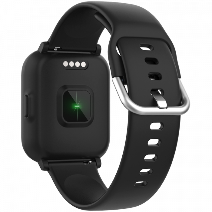 Smart watch, 1.4inches IPS full touch screen, with music player plastic body, IP68 waterproof, multi-sport mode, compatibility with iOS and android, , Host: 42.8*36.8*10.7mm, Strap: 22*250mm, 45g [3]