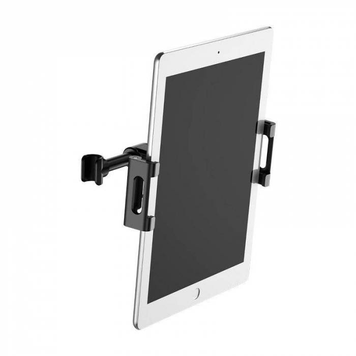 SUPORT AUTO Baseus pt. SmartPhone sau Tableta, fixare pe tetiera, ofera posibilitatea reglarii unghiului de vizionare pe verticala si orizontala (360 de grade), negru \\"SUHZ-01\\" [3]