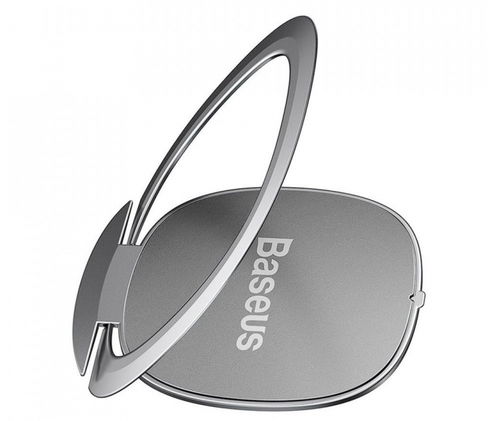 SUPORT Telefon Baseus Invisible, inel metalic pentru o prindere sigura si suport orizontal telefon, pliere 180 grade, grosime 2.1mm, aluminiu "SUYB-0S" - 6953156222991 [4]