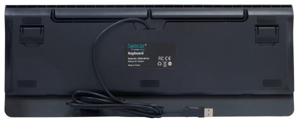 TASTATURA MECANICA SPACER USB, switch-uri mecanice albastre, 50 mil. apasari, 104 taste, anti-ghosting 26 taste, anti-spill, black, "SPKB-MK-01" (include timbru verde 0.5 lei) [5]