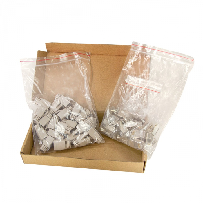 TRUSA scule retelistica, LOGILINK, functii: testare cablu, sertizare mufe, deziz. cablu, sertiz. cablu (punch down), taiere cablu. 4 prod.: tester cablu, cleste sertizare mufe, unealta punch down (ser [7]
