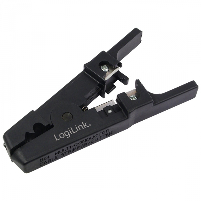 TRUSA scule retelistica, LOGILINK, functii: testare cablu, sertizare mufe, deziz. cablu, sertiz. cablu (punch down), taiere cablu. 4 prod.: tester cablu, cleste sertizare mufe, unealta punch down (ser [4]