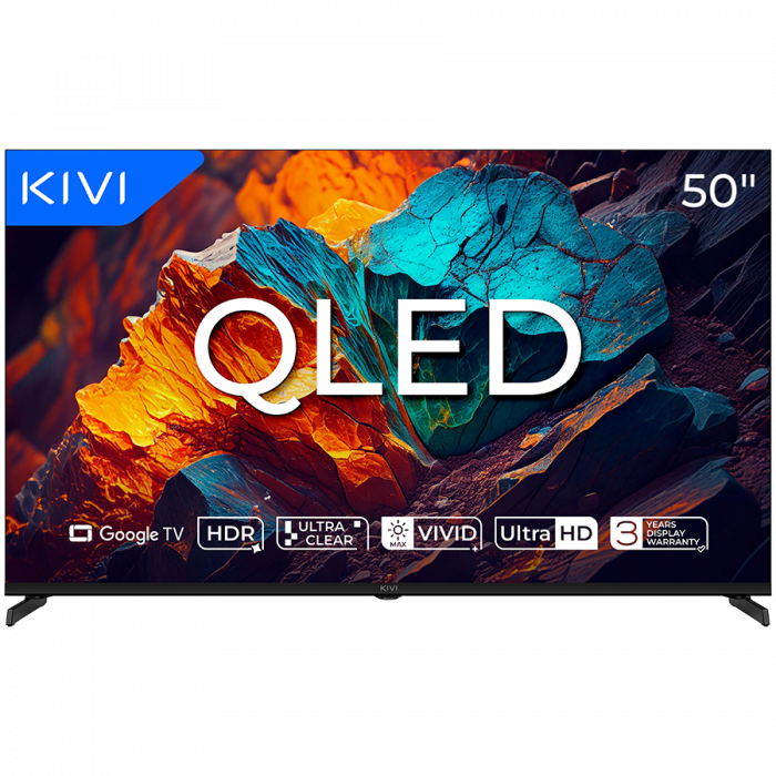 TV KIVI 50U720QB 50'' QLED 4K Google TV, Dolby Audio, Max Vivid, HDMI 2.1 [1]