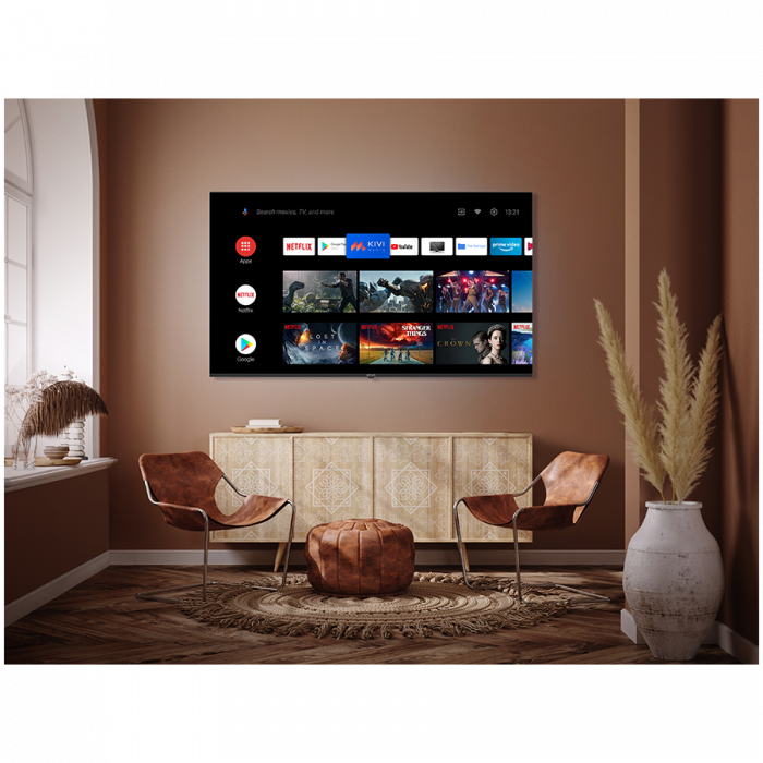 65', UHD, Google Android TV, Black, 3840x2160, 60 Hz, , 2x12W, 111 kWh/1000h , BT5, HDMI ports 4, 24 months [6]