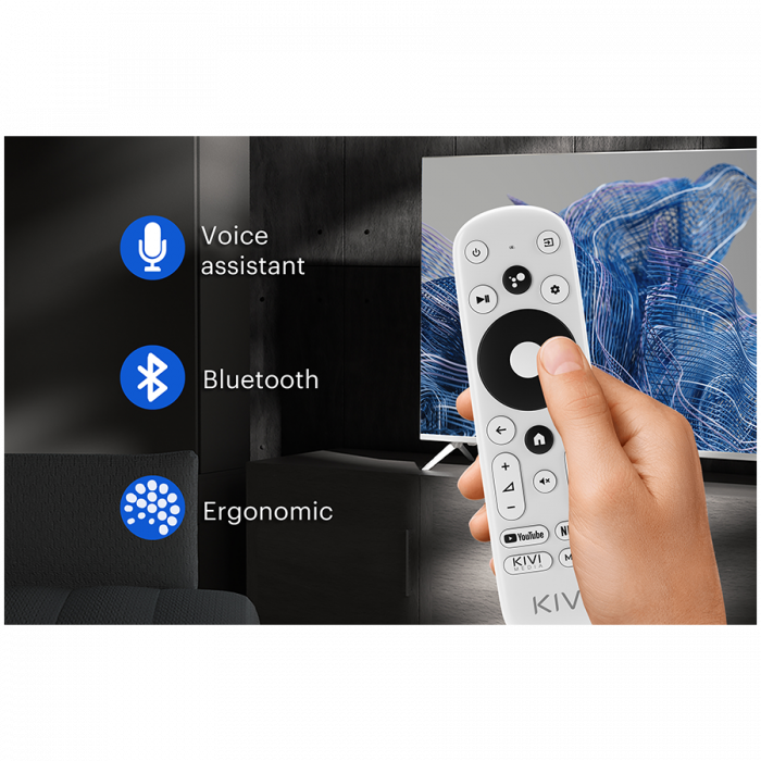 32', HD, Google Android TV, Black, 1366x768, 60 Hz, Sound by JVC, 2x8W, 33 kWh/1000h , BT5, HDMI ports 3, 24 months [19]