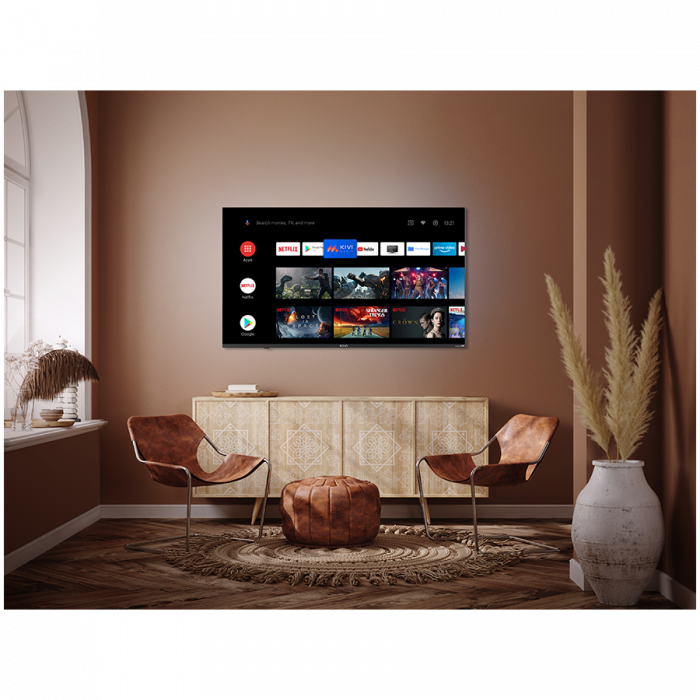 55', UHD, Android TV 11, White, 3840x2160, 60 Hz, Sound by JVC, 2x12W, 83 kWh/1000h , BT5.1, HDMI ports 4, 24 months [14]