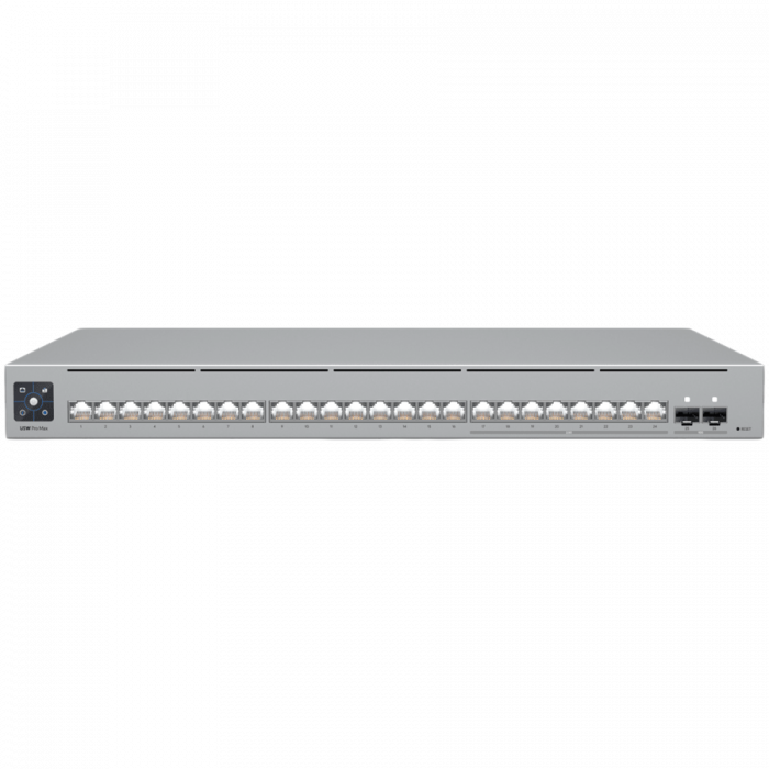 Ubiquiti 24-port, Layer 3 Etherlighting switch with 2.5 GbE, 8x 2.5 GbE RJ45 ports, 16x GbE RJ45 ports, 2x 10G SFP+ ports [1]