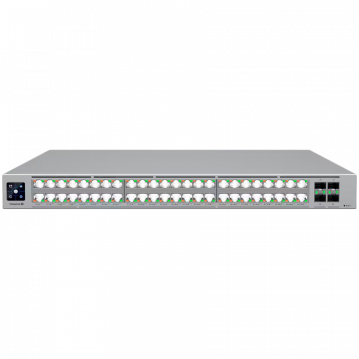 Ubiquiti network switch ECS-48-PoE-EU Enterprise-grade 48-port, Layer 3 Etherlighting PoE+++ switch with high-capacity 10 GbE RJ45 and 25G SFP28 connections for high availability system design; (32) 1 [1]