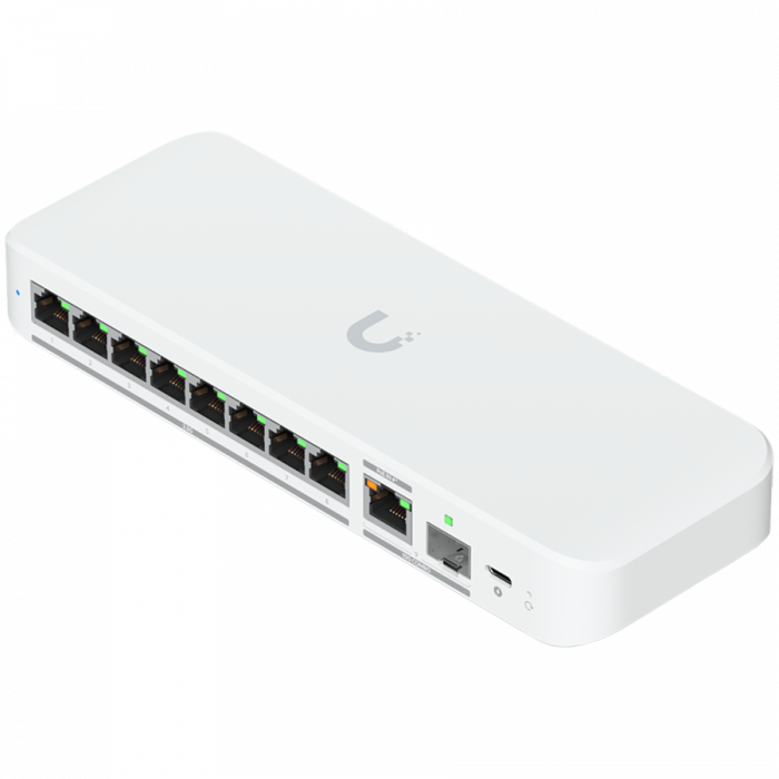 Ubiquiti switch USW-Flex-2.5G-8-EU 8-port 2.5 GbE ports, 10 GbE PoE+ input port for power / SFP+ port combo [1]
