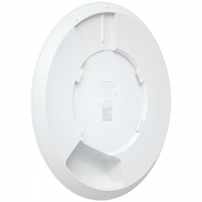 Ubiquiti UniFi U7-LR Long-Range Compact, ceiling-mount WiFi 7 AP with 5 spatial streams and extended signal range [4]