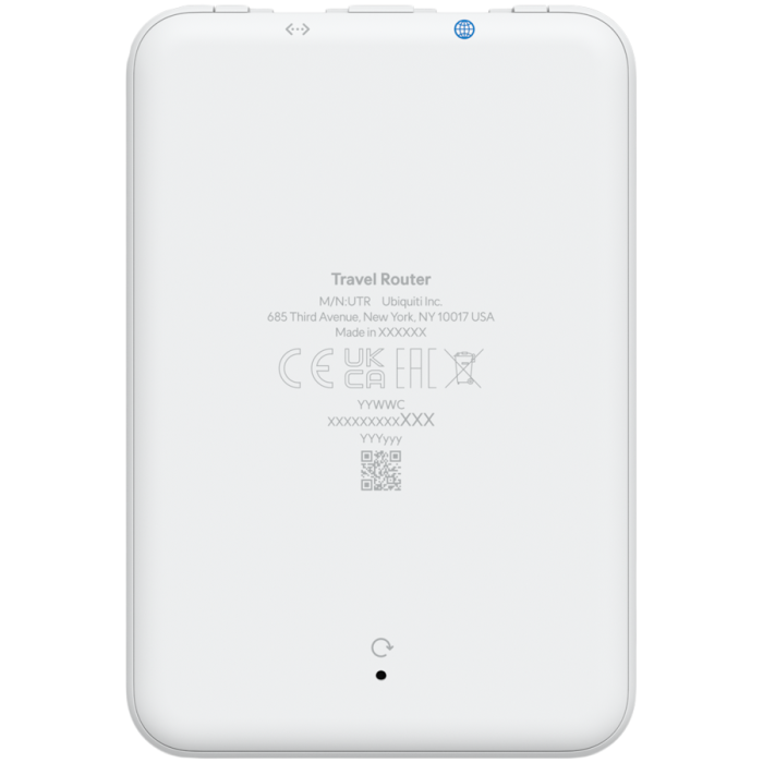 Ubiquiti UTR UniFi Travel Router ultra-slim travel router that instantly extends your UniFi Network wherever you are, bringing secure, familiar connectivity to remote locations [4]