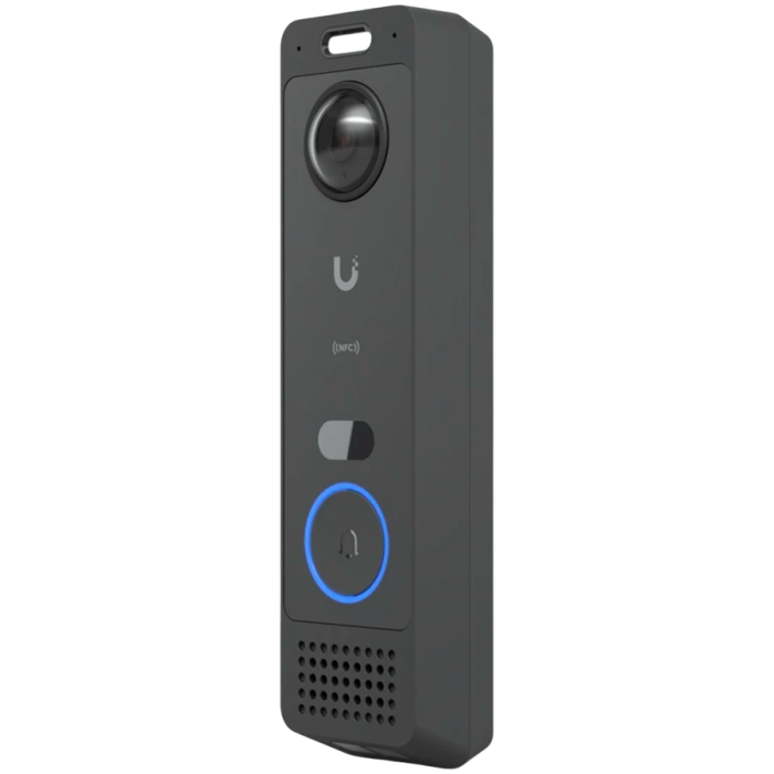 Ubiquiti UVC-G6-Entry All-weather, PoE+ Doorbell with enhanced AI detections, two-way audio, a secondary package camera, and integrated Access Reader capabilities [2]