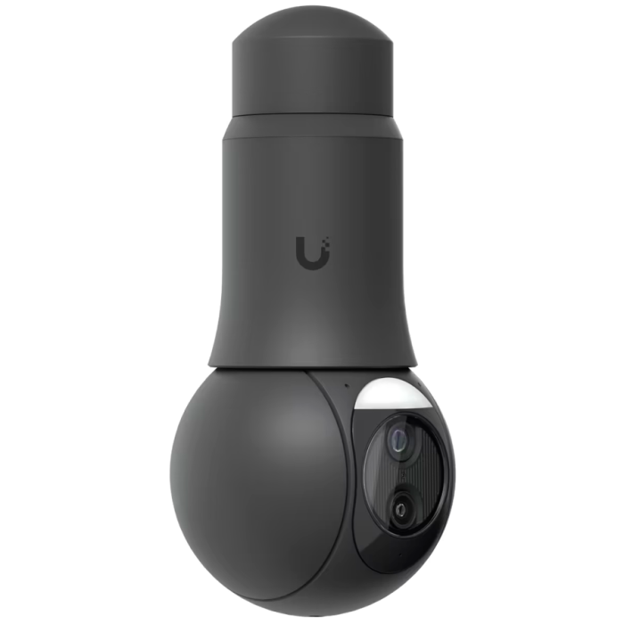 Ubiquiti UVC-G6-PTZ-B All-weather, 4K dual-lens camera with 10x hybrid zoom, 1/1.8" 8MP image sensor, Multi-TOPS AI Engine, and ultra-low latency pan-tilt-zoom control for motion tracking [3]