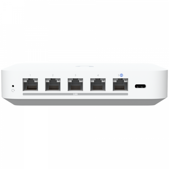 Ubiquiti UXG-Max-EU multi-WAN UniFi gateway with full 2.5 GbE support for high-performance networking at small-to-medium sites, Up to 1.5 Gbps routing with IDS/IPS [3]
