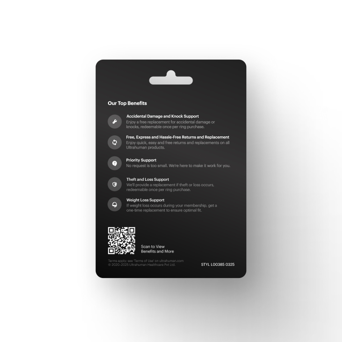 Ultrahuman 2 years warranty card (UltrahumanX Membership) [18]