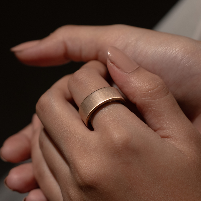 Ultrahuman Ring Air - Smart Ring, Charger, USB Cable / Size-07- Brushed_Rose_Gold [8]