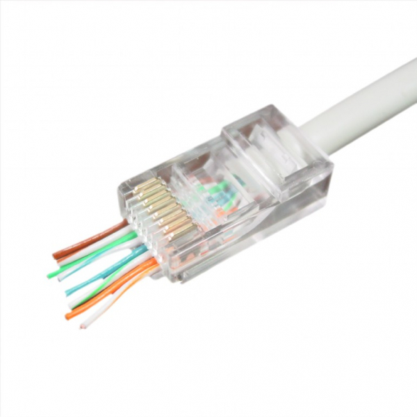 Universal pass-through modular UTP plug 8P8C, 10 pcs per bag "LC-PTU-01/10" [2]