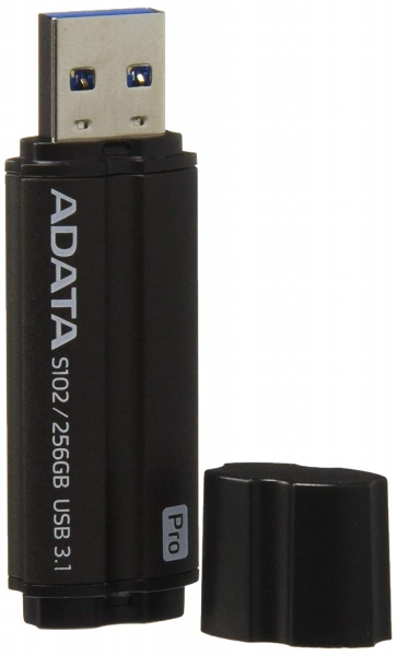 USB 3.1 ADATA 256GB, carcasa din aluminiu, Grey, "S102 Pro" "AS102P-256G-RGY"(include timbru verde 0.01 lei) [1]