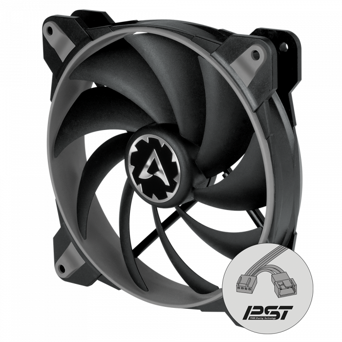 VENTILATOR ARCTIC PC 140x140x28 mm,  \\"BioniX F140\\", w/ PWM & cablu PST, low noise FD bearing, grey \\"ACFAN00161A\\" [4]