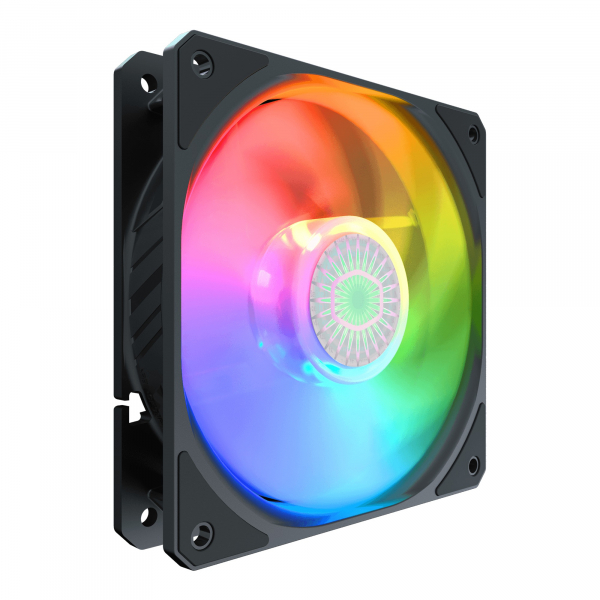 VENTILATOR COOLER MASTER PC 120x120x25mm,  "SickleFlow 120 ARGB", 62CFM, air balance, silentios, rifle bearing "MFX-B2DN-18NPA-R1" [2]