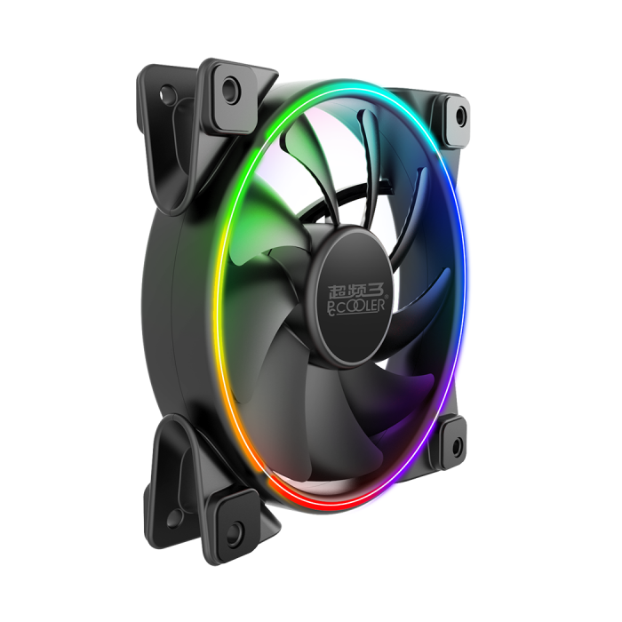 VENTILATOR PCCOOLER PC 120x120x25 mm, RGB LED, PWM, Hydro Bearing, control iluminare A-RGB, 1 buc. in pachet \\"CORONA FRGB 120\\" [2]