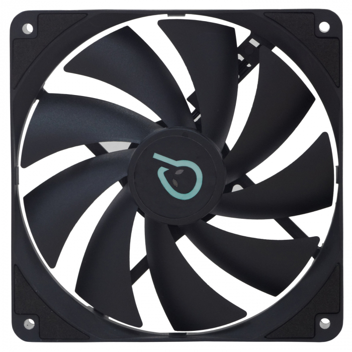 VENTILATOR SPACER PC 140x140x25 mm, Hydraulic Bearing, 52CFM, conector 3-pin, no LED,  black "SPFC-140-3P" [2]