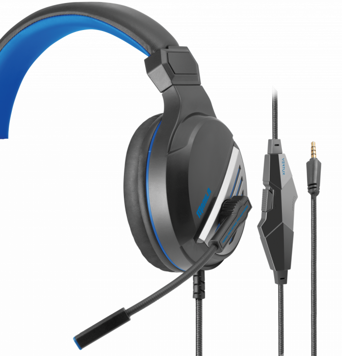Vertux Gaming Manila Wired Headphones input 3.5mm - Blue [2]