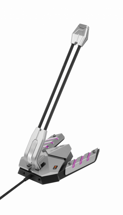 Vertux Gaming Streamer-3 High Intensity Anti-Vibration Gaming Microphone - Grey [2]