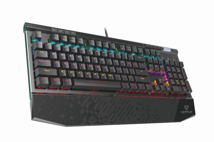Vertux Gaming Tungsten Hyper Action Mechanical Gaming Wired Keyboard - Black (English) [3]