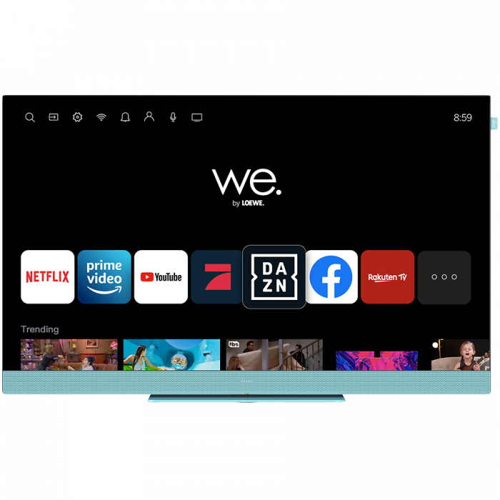 WE. SEE By Loewe TV 43'', Streaming TV, 4K Ult, LED HDR, Integrated soundbar, Aqua Blue [2]
