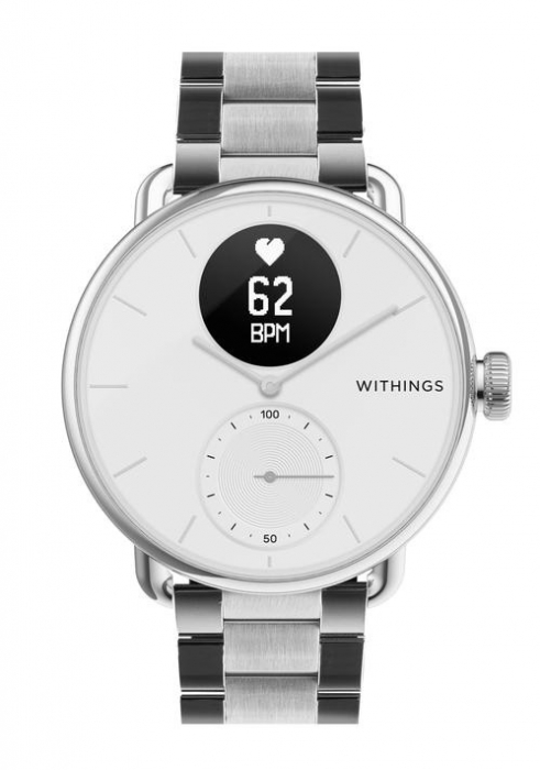 Withings Metal 3in1 Wristband 18mm w Silver buckle for Scanwatch 38mm, Steel HR 36mm, Withings Move - Silver [2]