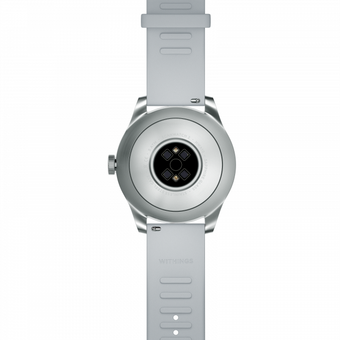 Withings Scanwatch 2 / 42mm (Activity, Sleep Tracker, ECG, Temperature, SPO2 / Stainless steel, fkm wristband, sapphire glass) - White [5]
