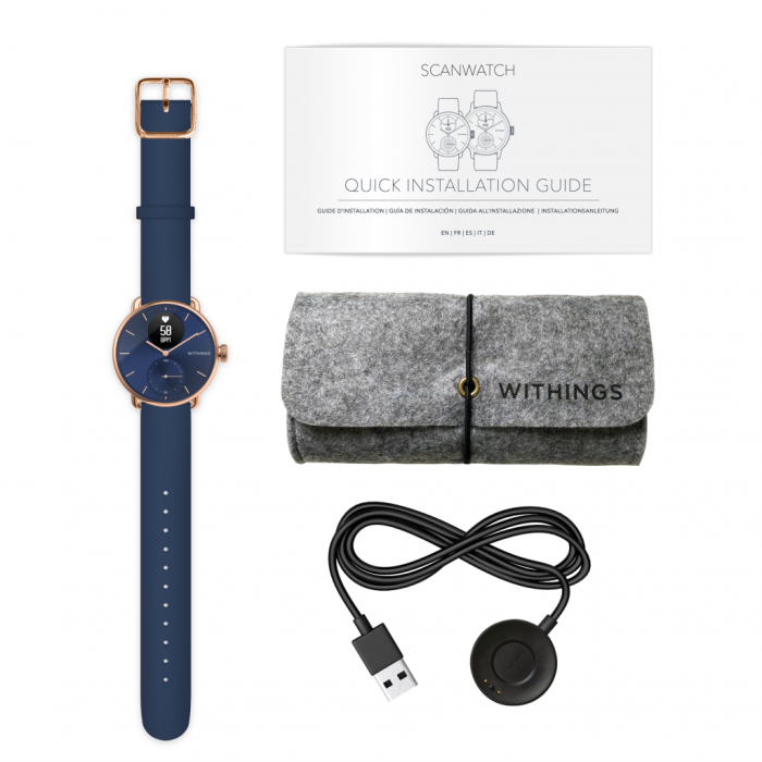Withings Scanwatch 38mm - Rose Gold Blue [5]