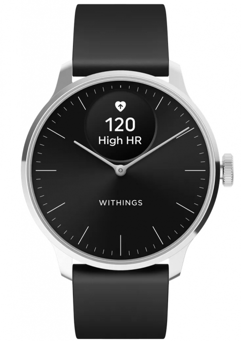 Withings Scanwatch Light / 37mm (Activity, Sleep Tracker / Stainless steel, fkm wristband, sapphire glass) - Black [4]