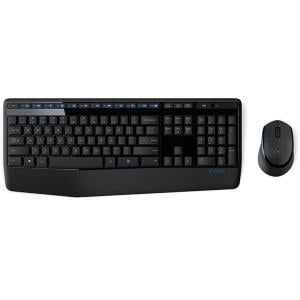 Periferice PC - KIT wireless LOGITECH, tastatura wireless + mouse wireless, black, "MK345" "920-006489"