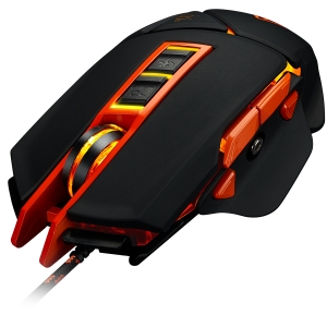 CANYON Hazard GM-6, Hazard GM-6 Optical gaming mouse, adjustable DPI setting 800/1600/2400/3200/4800/6400, LED backlight, moveable weight slot and retractable top cover for comfortable usage, Black ru [3]