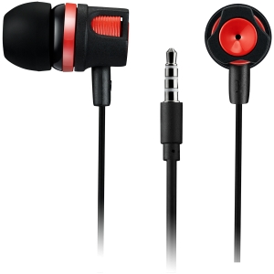 CANYON Stereo earphones with microphone, 1.2M, red [0]
