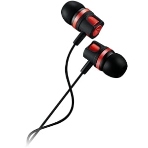 CANYON Stereo earphones with microphone, 1.2M, red [1]