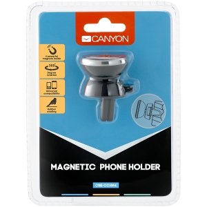 Telefoane & accesorii - Canyon CH-4 Car Holder for Smartphones,magnetic suction function ,with 2 plates(rectangle/circle), black ,40*35*50mm 0.033kg