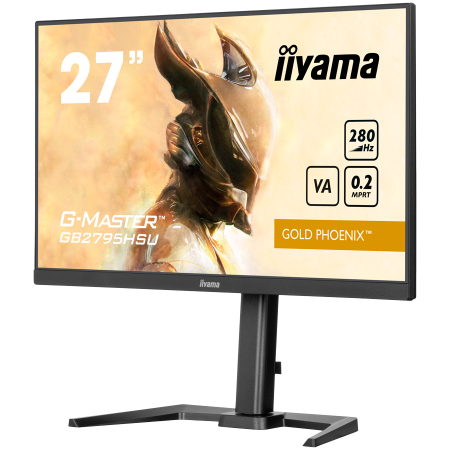 27inch Fast VA Gaming G-Master Gold Phoenix Free Sync Premium 1920x1080 at280Hz 300cd 4000:1 HDMI DP Speakers USB Black Tuner 15cm Height Stand [1]