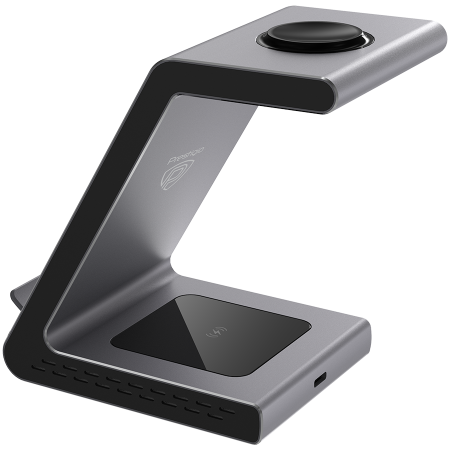 3 in 1 wireless charger Input:5V3A/9V2A/12V1.5A(QC3.0 or PD18W) Wireless: 9V1.1A/5V1.5A (7.5W/10W) Wireless for TWS: 5V 1A(Max) Wireless for Samsung: 5V 0.3A(1.5W), Aluminum+Tempered Glass [3]
